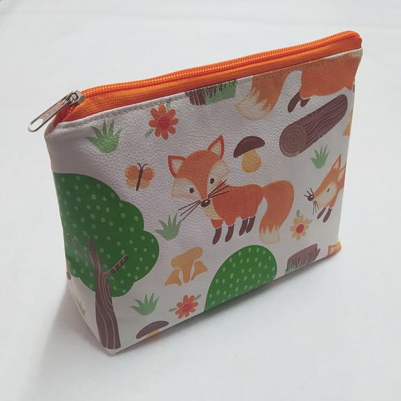 Saco Impermeável 28x40 Zíper + Necessaire Básica - Raposa