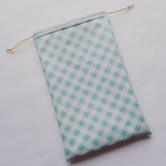 Saco Impermeável para Roupas 18x30 - Xadrez Verdinho