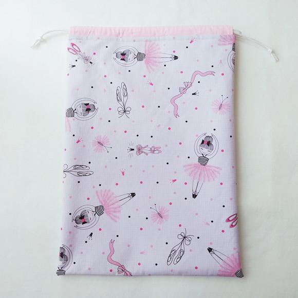 Saco Impermeável para Roupas 28x40 - Bailarinas