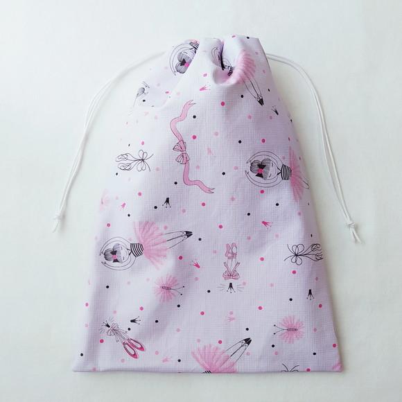 Saco Impermeável para Roupas 28x40 - Bailarinas
