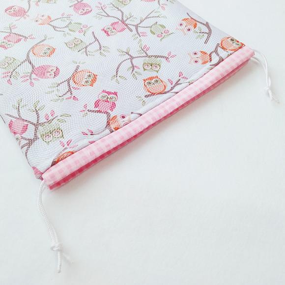 Saco Impermeável para Roupas 28x40 - Corujinhas
