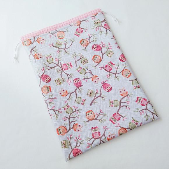 Saco Impermeável para Roupas 28x40 - Corujinhas
