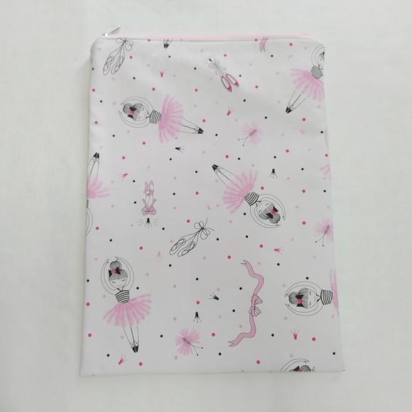 Saco Impermeável para Roupas 28x40 com Zíper - Bailarina