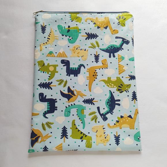 Saco Impermeável para Roupas 28x40 com Zíper - Dinossauros