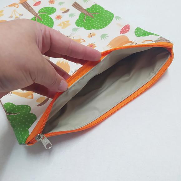 Saco Impermeável para Roupas 28x40 com Zíper - Raposa