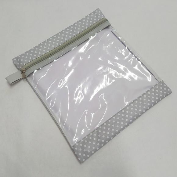 Saquinho Organizador Roupa Limpa - Cinza Poá