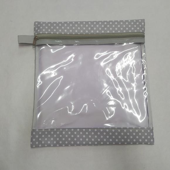 Saquinho Organizador Roupa Limpa - Cinza Poá