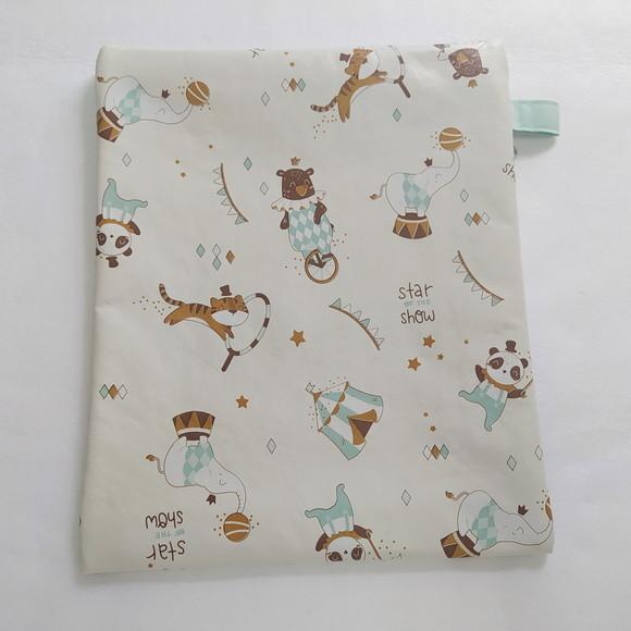 Saquinho Organizador Roupa Limpa - Circo de Animais Retrô
