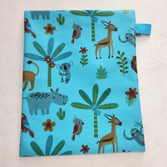 Saquinho Organizador Roupa Limpa - Safari Turquesa