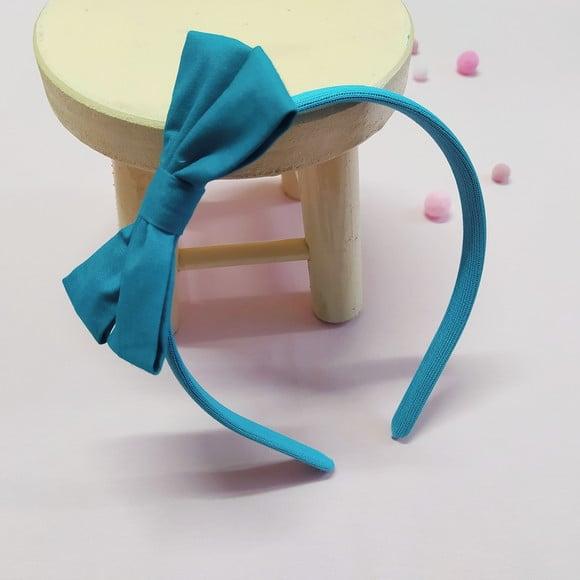 Tiara com Laço Libélula Verde