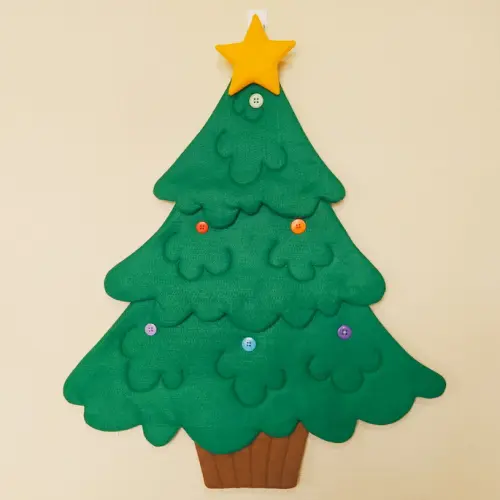 Árvore de Natal Interativa de Feltro Montessori Tam P.2