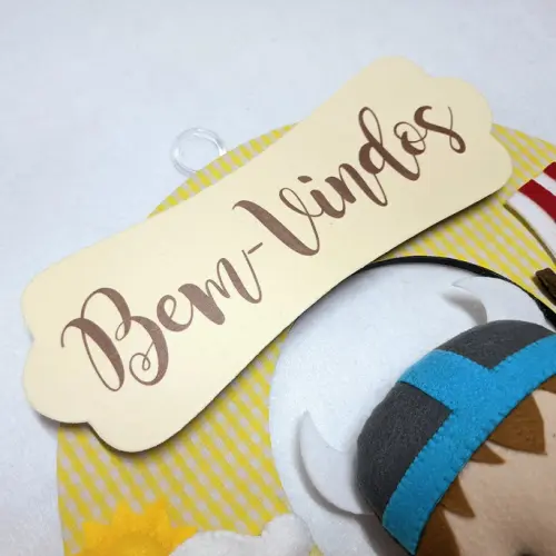 Guirlanda Porta de Maternidade Viking - Nome do Bebê