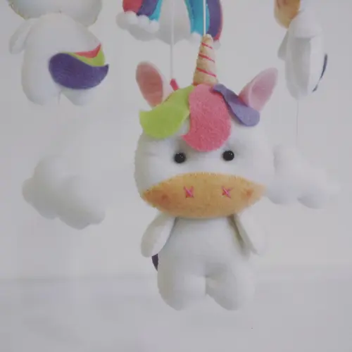 Móbile de Berço – Unicórnios, Arco-íris, Nuvens e Estrelas