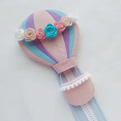 Porta Tiara, Laços e Fitas - Balão Florido
