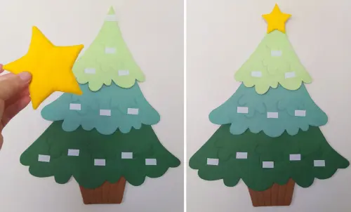 Árvore de Natal de Feltro com Velcro Montessori Tamanho M