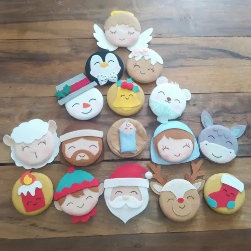 Árvore de Natal Interativa Montessori G - Feltro com Velcro