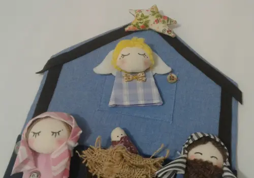 Presépio de Dedoches 006 - Decoração de Natal