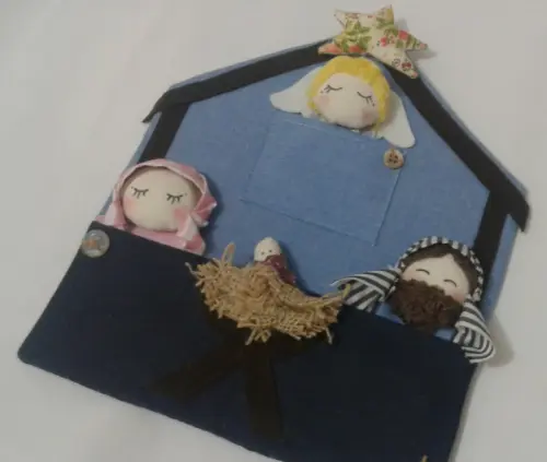 Presépio de Dedoches 006 - Decoração de Natal
