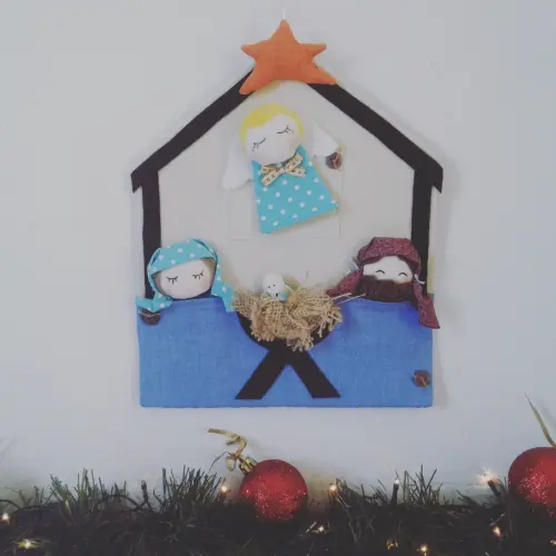Presépio de Dedoches 008 - Decoração de Natal