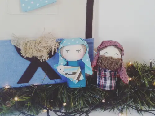 Presépio de Dedoches 008 - Decoração de Natal