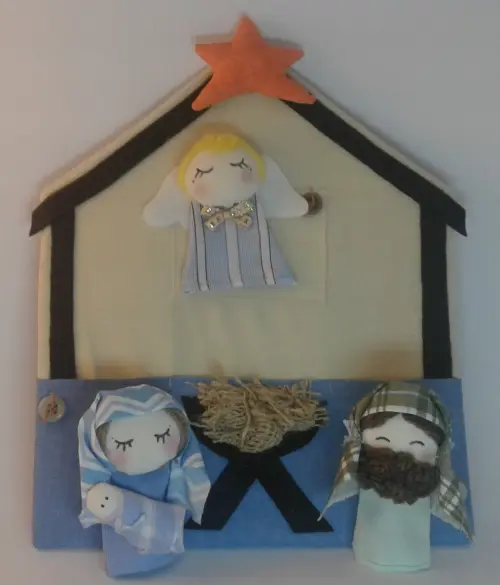 Presépio de Dedoches 009 - Decoração de Natal