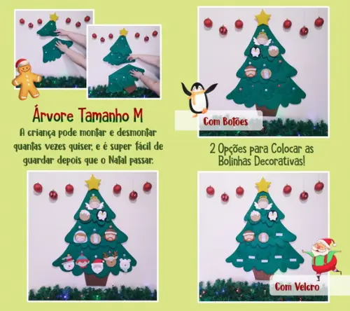 Apostila Árvore de Natal Interativa + Bolinhas Decorativas