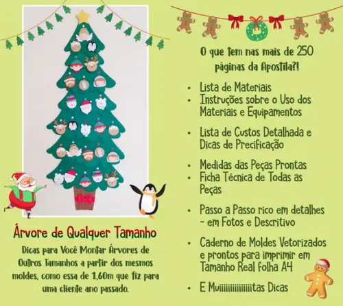 Apostila Árvore de Natal Interativa + Bolinhas Decorativas