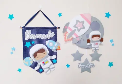 Apostila de Feltro Astronautas no Espaço - Volume 1