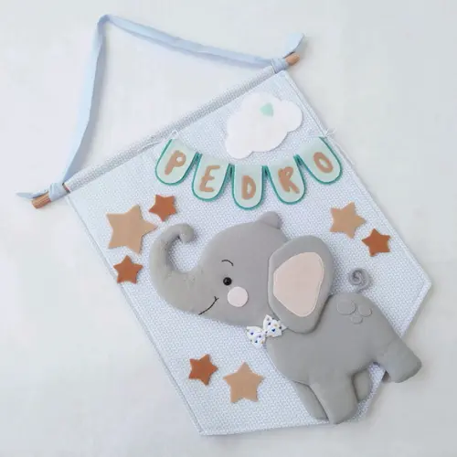 Flâmula Maternidade Elefante e as Estrelas - Pedro