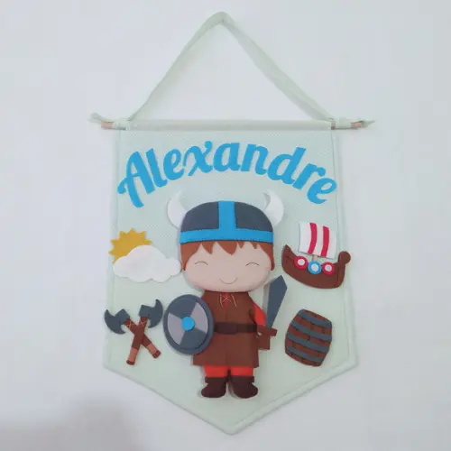 Flâmula Porta de Maternidade Viking - Alexandre