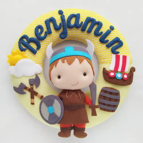 Guirlanda Maternidade e Móbile Musical Viking - Benjamin