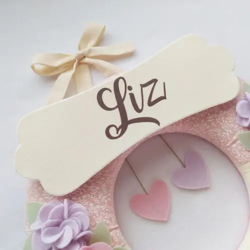Guirlanda Passarinhos de Feltro Lilás e Rosa - Liz