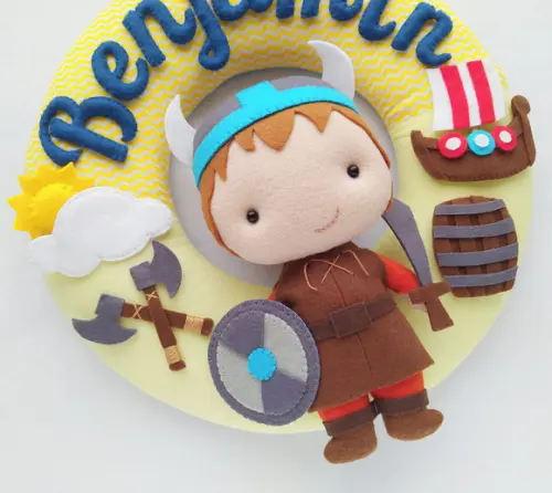 Guirlanda Porta de Maternidade Viking - Benjamin