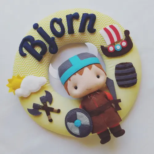 Guirlanda Porta de Maternidade Viking - Bjorn