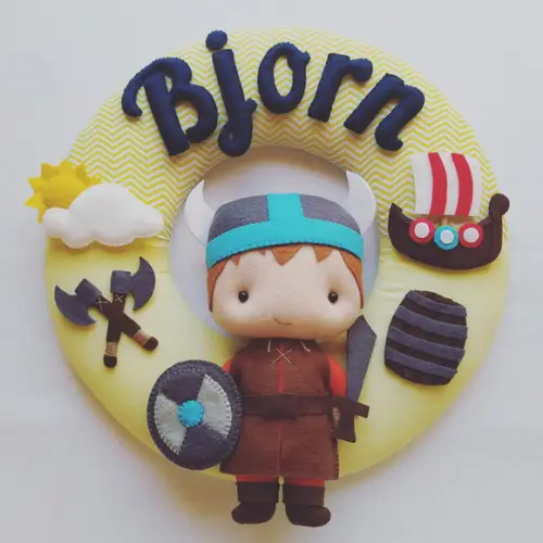 Guirlanda Porta de Maternidade Viking - Bjorn