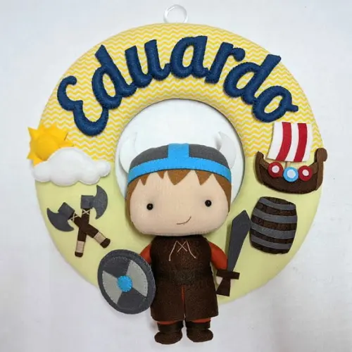 Guirlanda Porta de Maternidade Viking - Eduardo