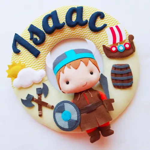 Guirlanda Porta de Maternidade Viking - Isaac