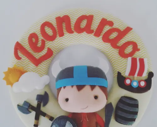 Guirlanda Porta de Maternidade Viking - Leonardo