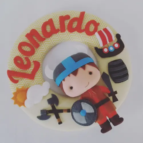 Guirlanda Porta de Maternidade Viking - Leonardo