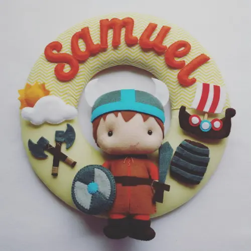 Guirlanda Porta de Maternidade Viking - Samuel