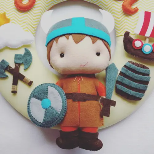 Guirlanda Porta de Maternidade Viking - Samuel