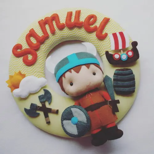Guirlanda Porta de Maternidade Viking - Samuel