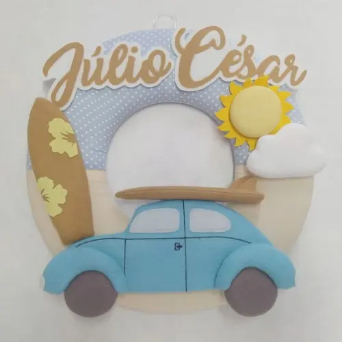 Guirlanda Surf Praia: Prancha, Fusca, Sol - Júlio César