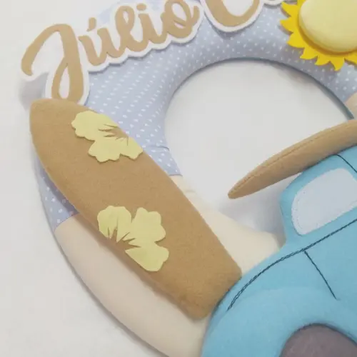 Guirlanda Surf Praia: Prancha, Fusca, Sol - Júlio César