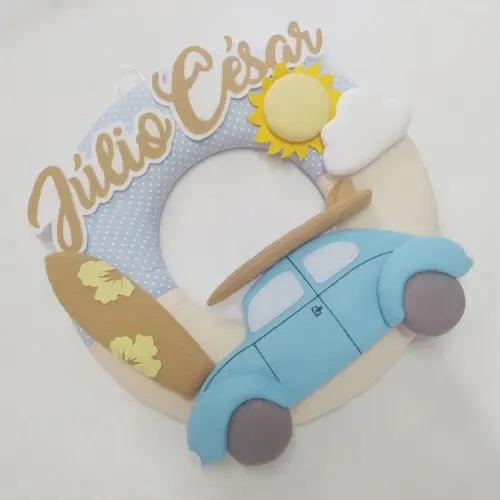 Guirlanda Surf Praia: Prancha, Fusca, Sol - Júlio César