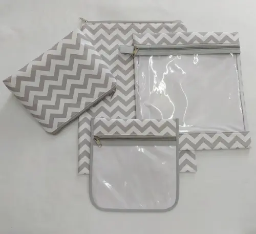 Kit Escolinha Creche para Organização - Chevron Cinza