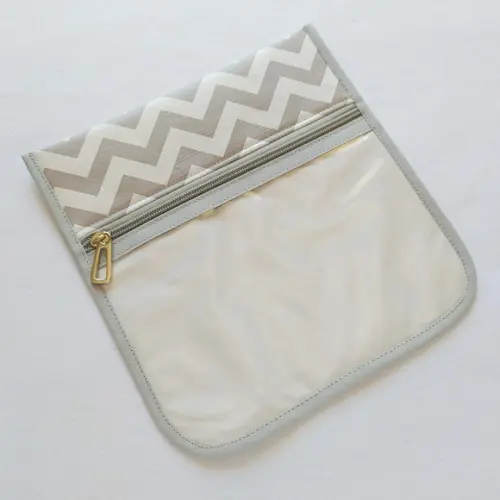 Kit Escolinha Creche para Organização - Chevron Cinza