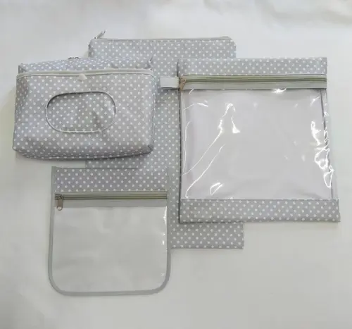 Kit Escolinha Creche para Organização - Poá Cinza