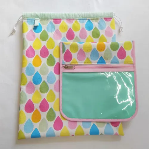 Kit Organização Bolsa do Bebê Maternidade - Gotas Coloridas