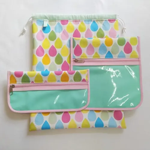 Kit Organização Bolsa do Bebê Maternidade - Gotas Coloridas